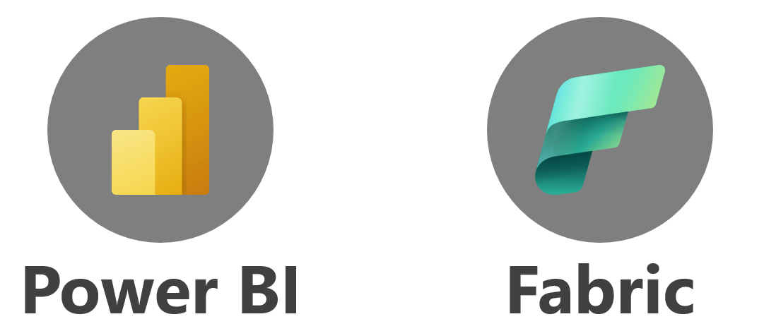 Logo Power BI et Fabric