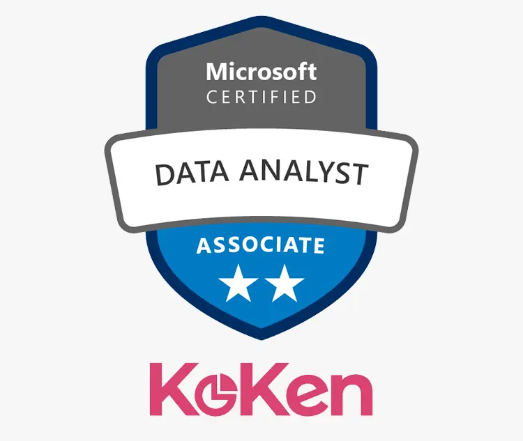 logo certification Power BI Data Analyst expert en analyses